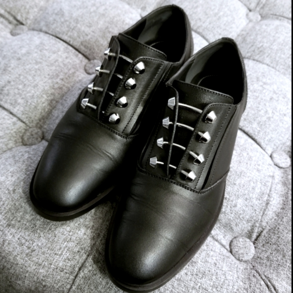 Balenciaga Studded Leather Derbys